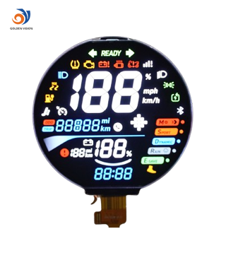 Display LCD TFT rotondo